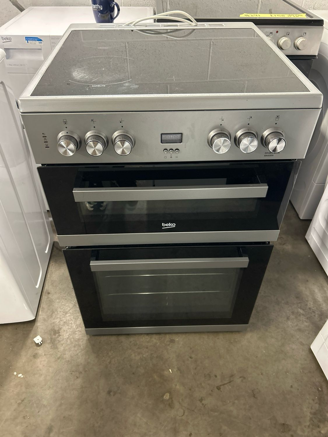 Beko EDC633S 60cm Electric Cooker Double Oven Grey
