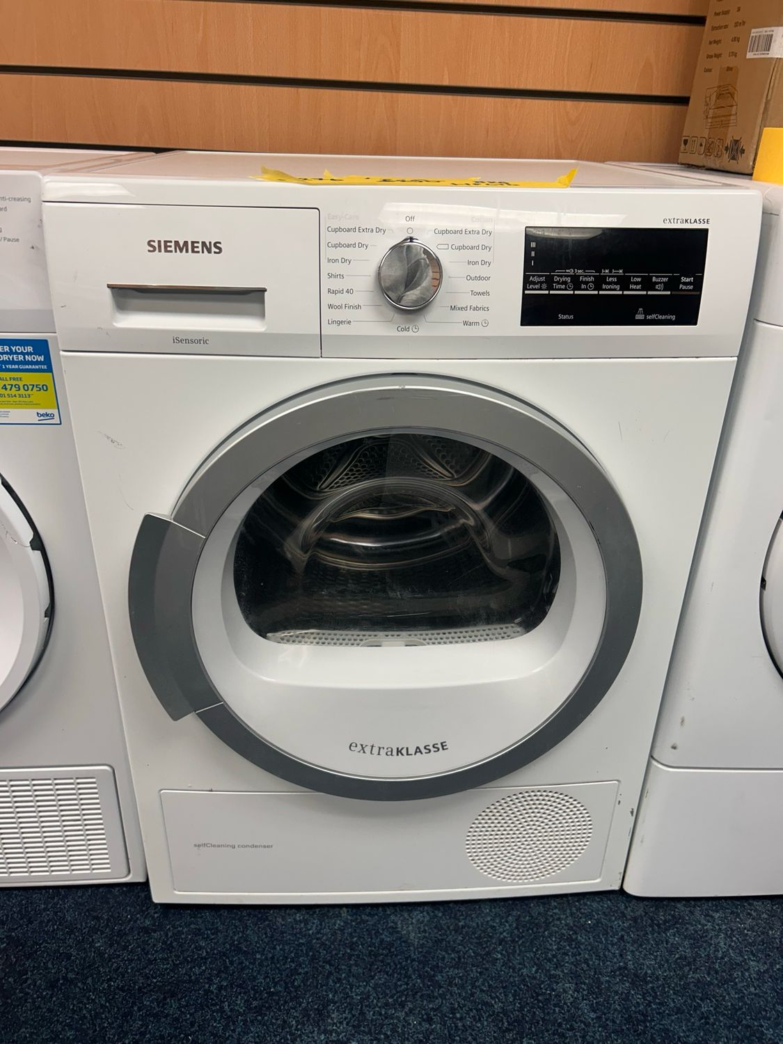 Siemens WT46W490GB/03 8kg Heat Pump Condenser Tumble Dryer White