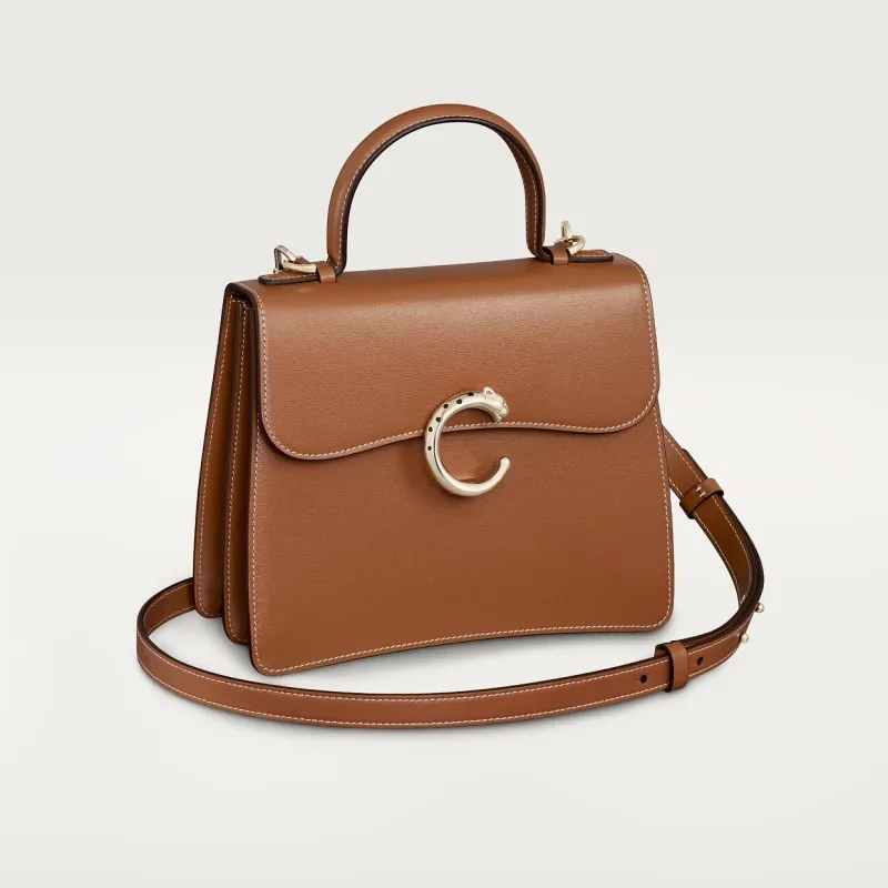 Small model handle bag, Panthère C de Cartier