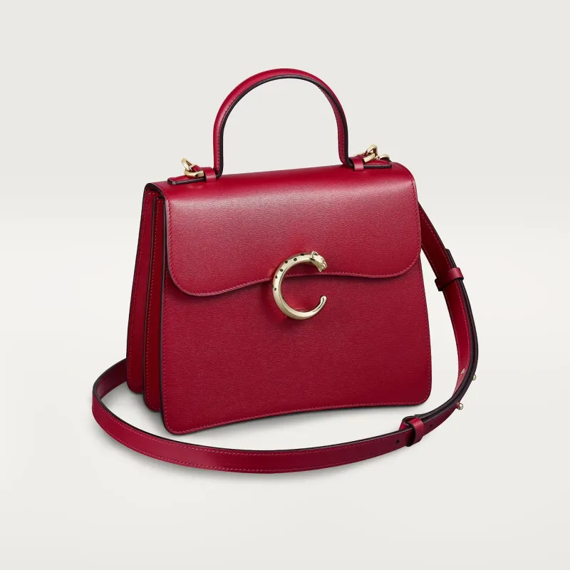 Small model handle bag, Panthère C de Cartier