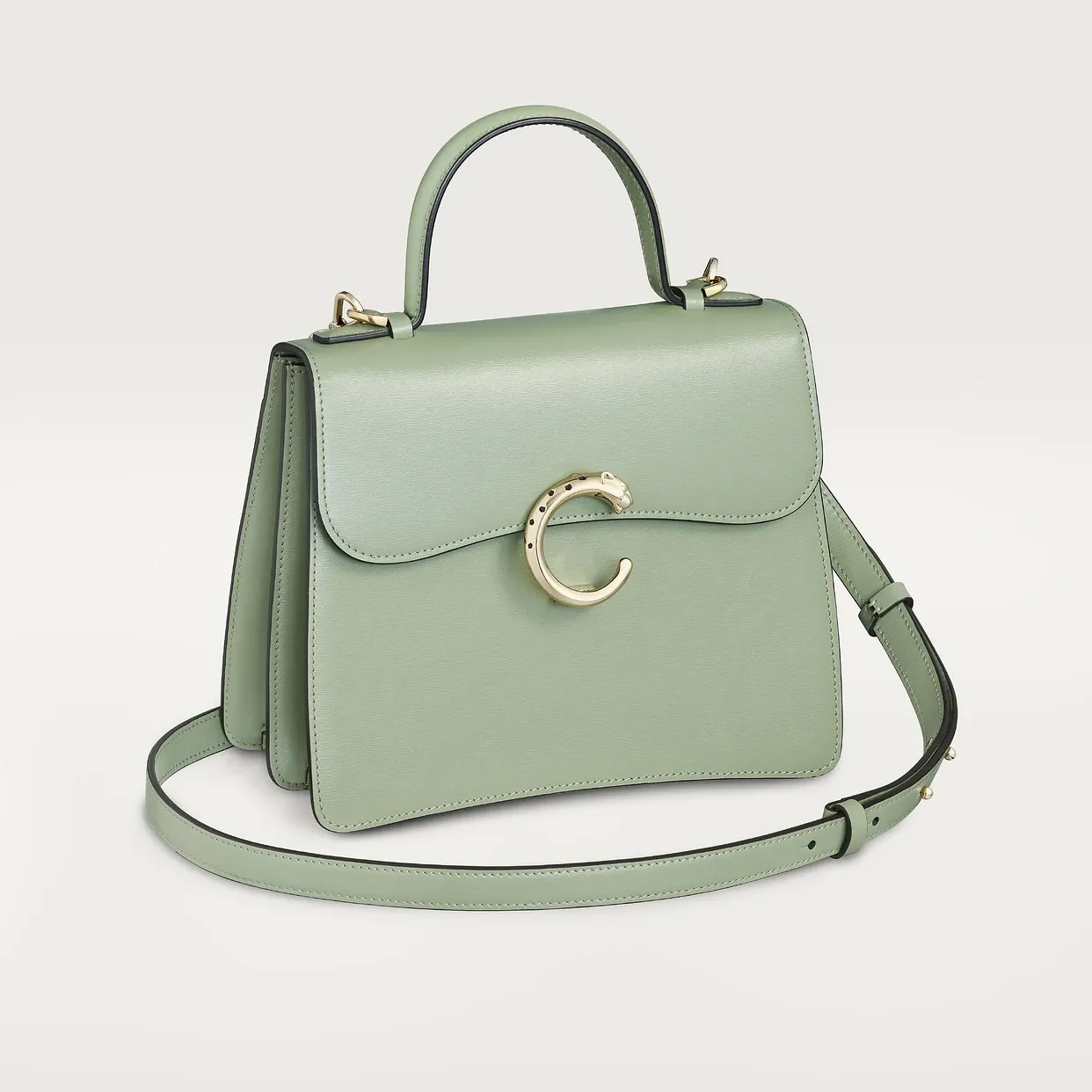 Small model handle bag, Panthère C de Cartier