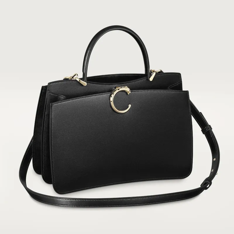 Small model handle bag, Panthère C de Cartier