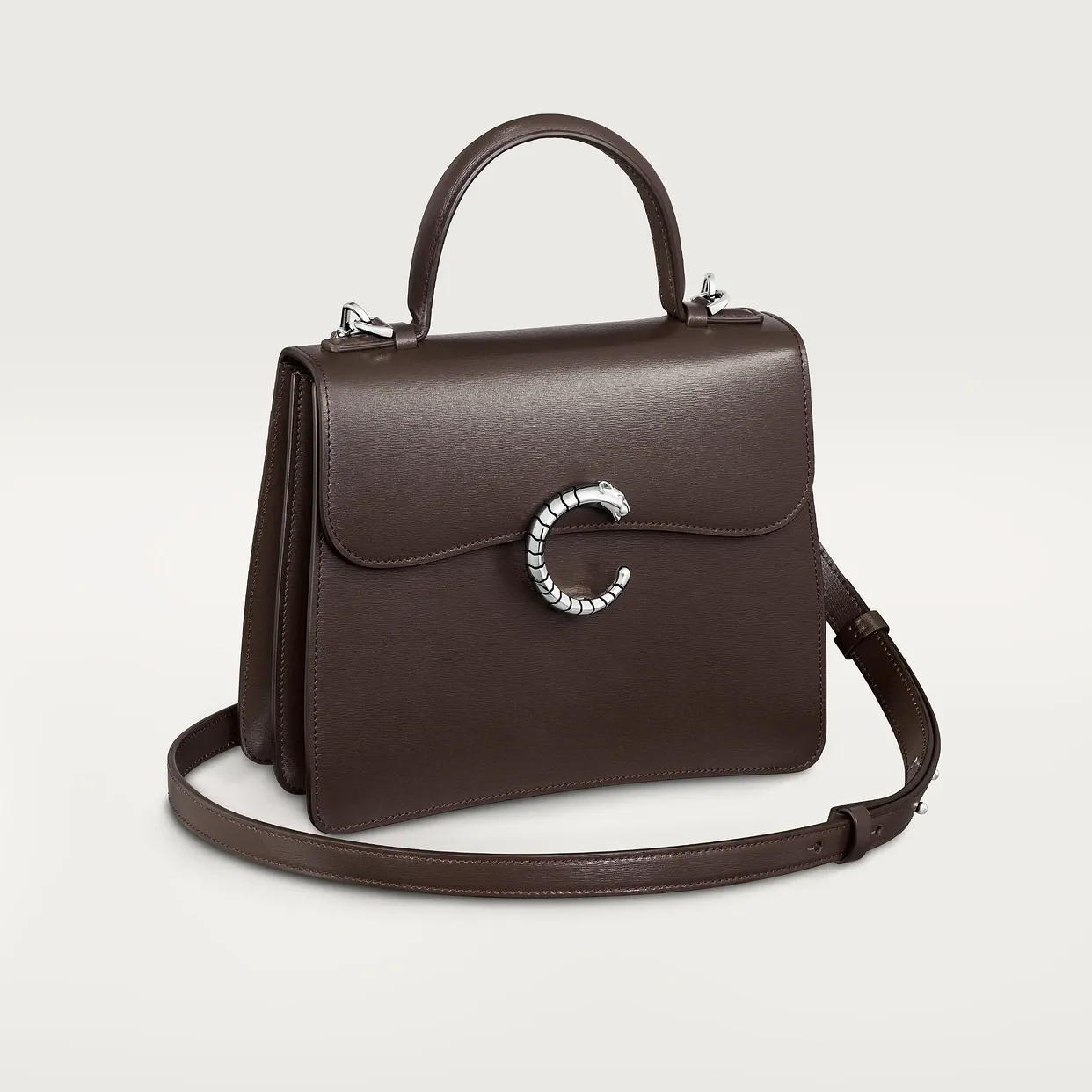 Small model handle bag, Panthère C de Cartier