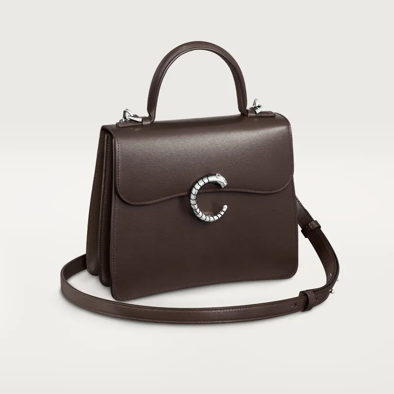 Small model handle bag, Panthère C de Cartier