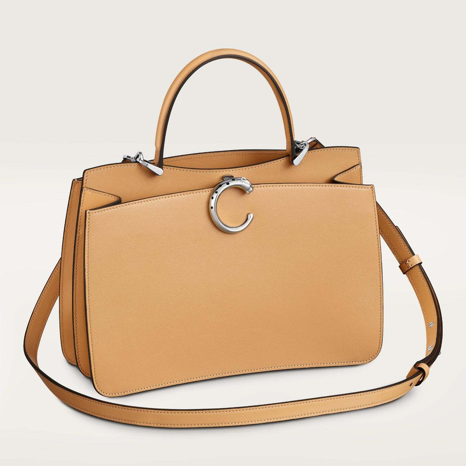Small model handle bag, Panthère C de Cartier