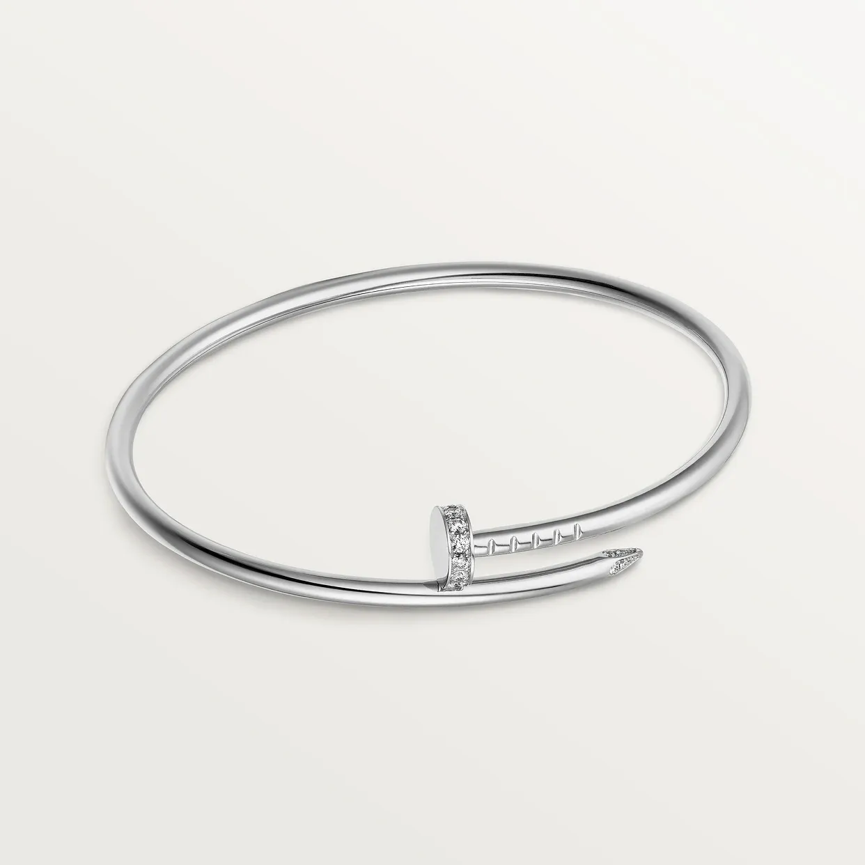 Juste un Clou bracelet, small model, diamonds