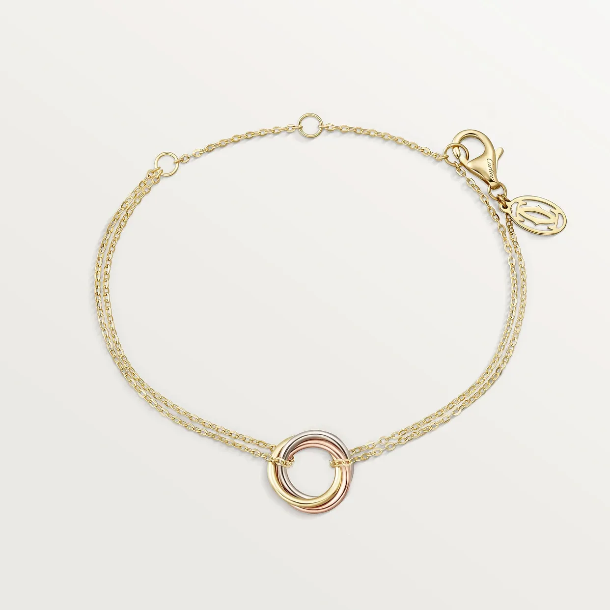 Trinity bracelet, on chain
