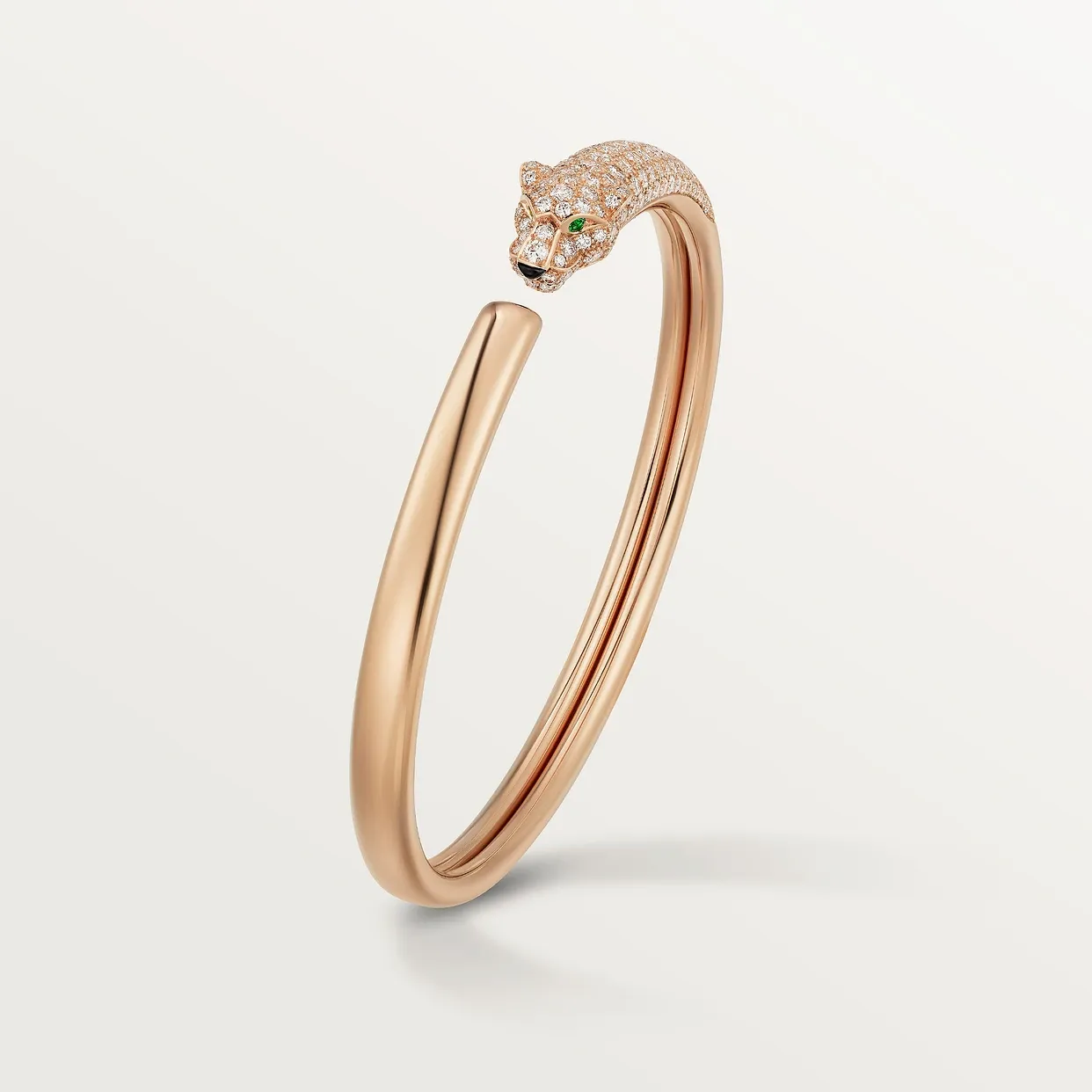Panthère de Cartier bracelet, small model, semi-paved