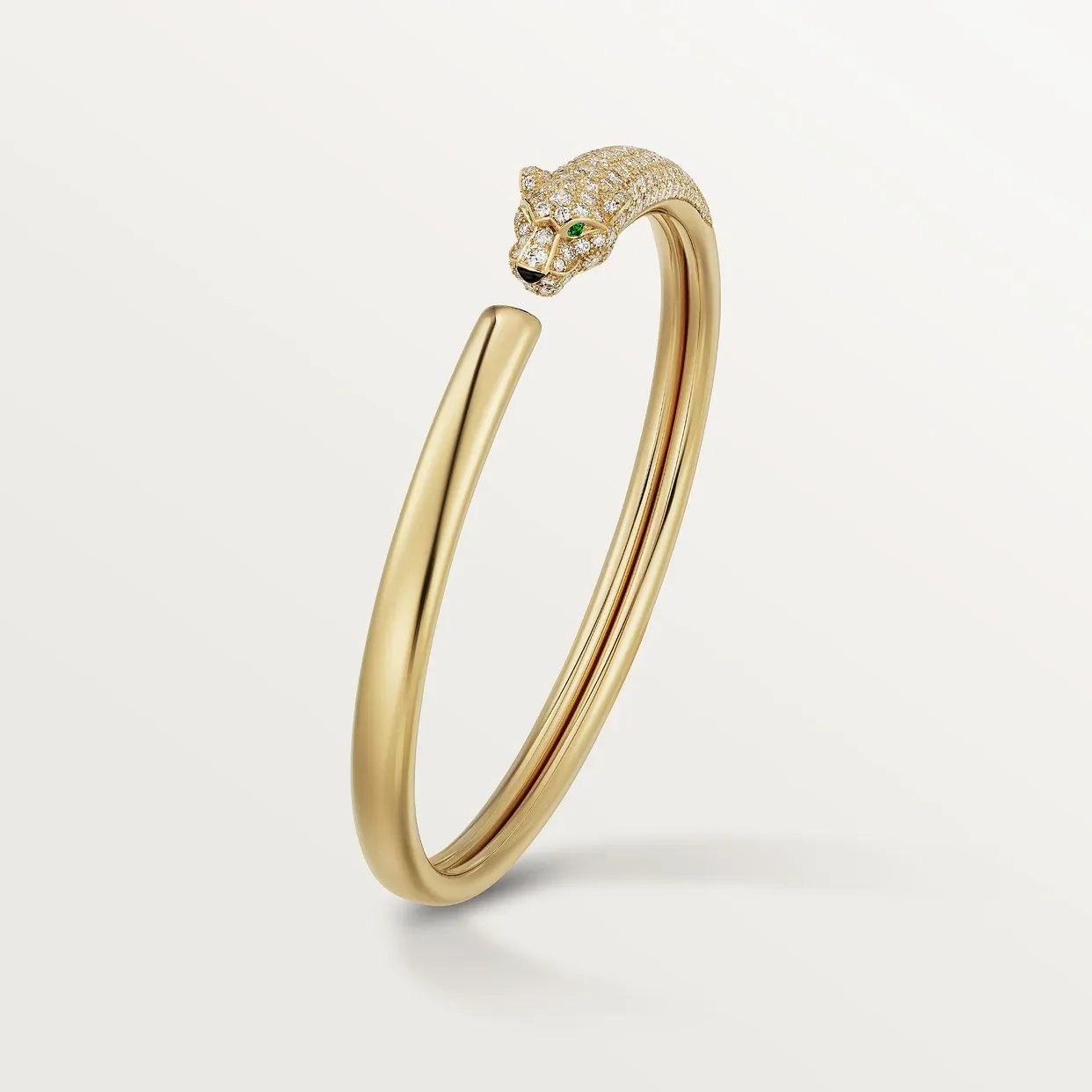 Panthère de Cartier bracelet, small model, semi-paved