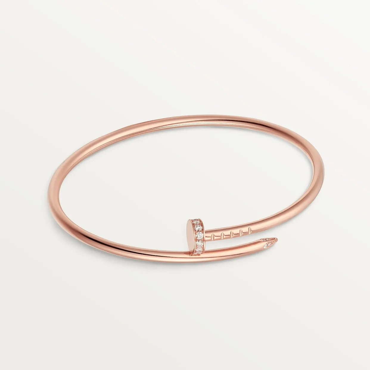 Juste un Clou bracelet, small model, diamonds