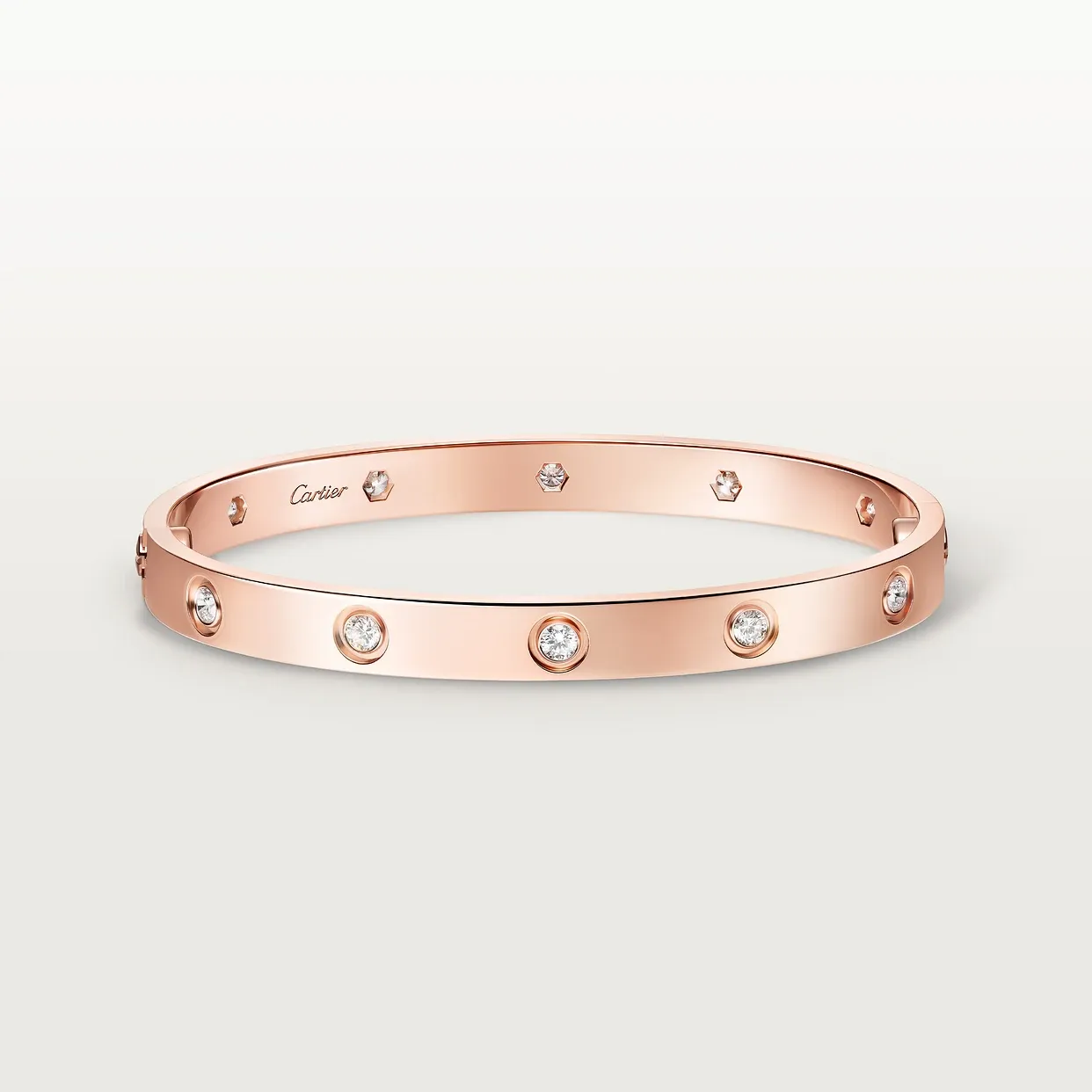 LOVE bracelet, classic model, 10 diamonds