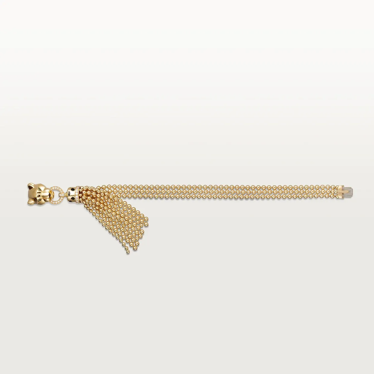 Panthère de Cartier bracelet, on a chain, diamonds