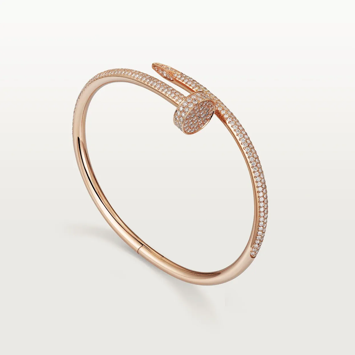 Juste un Clou bracelet, classic model, semi-paved