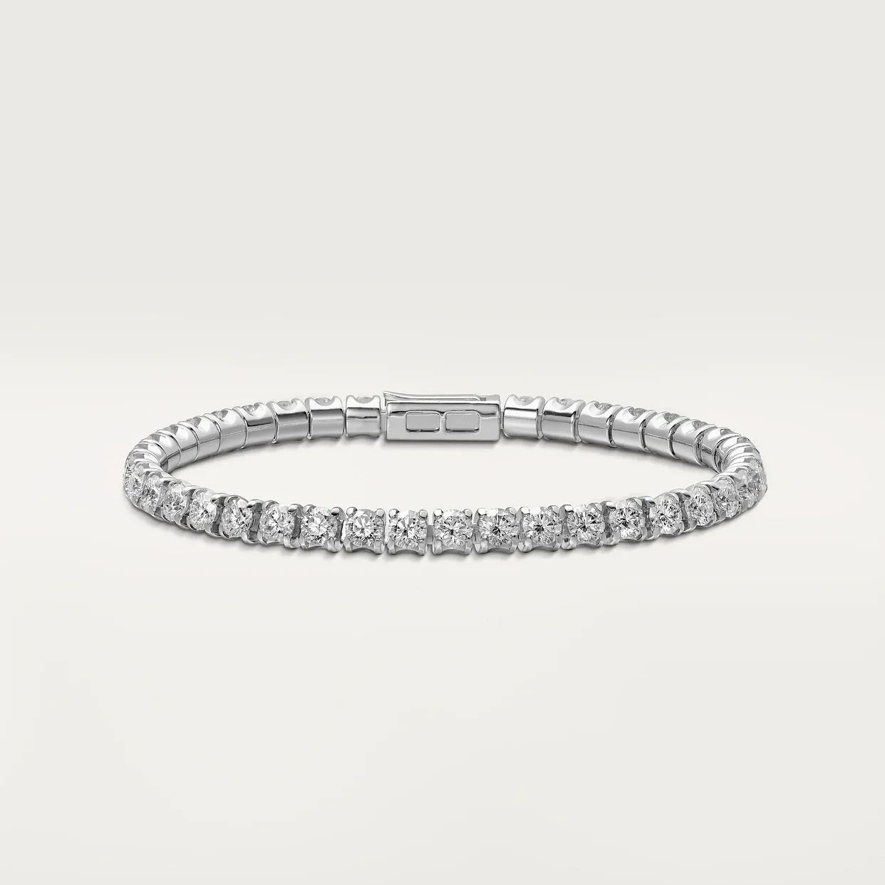 Essential Lines bracelet, brilliant-cut diamonds