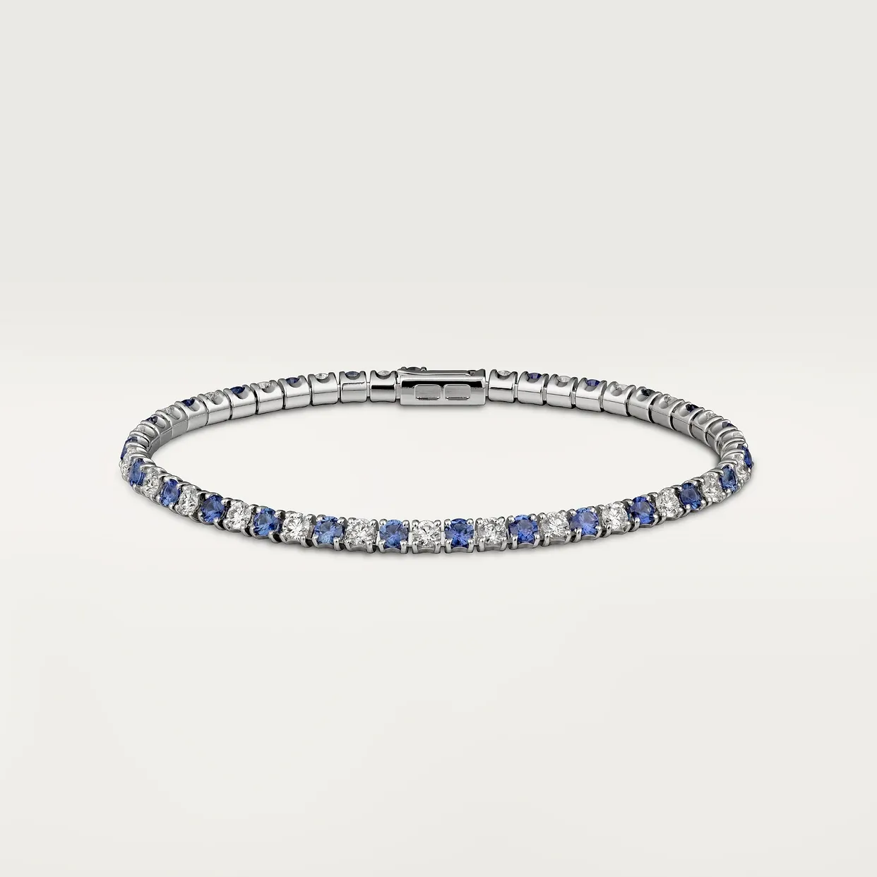 Essential Lines bracelet, brilliant-cut sapphires