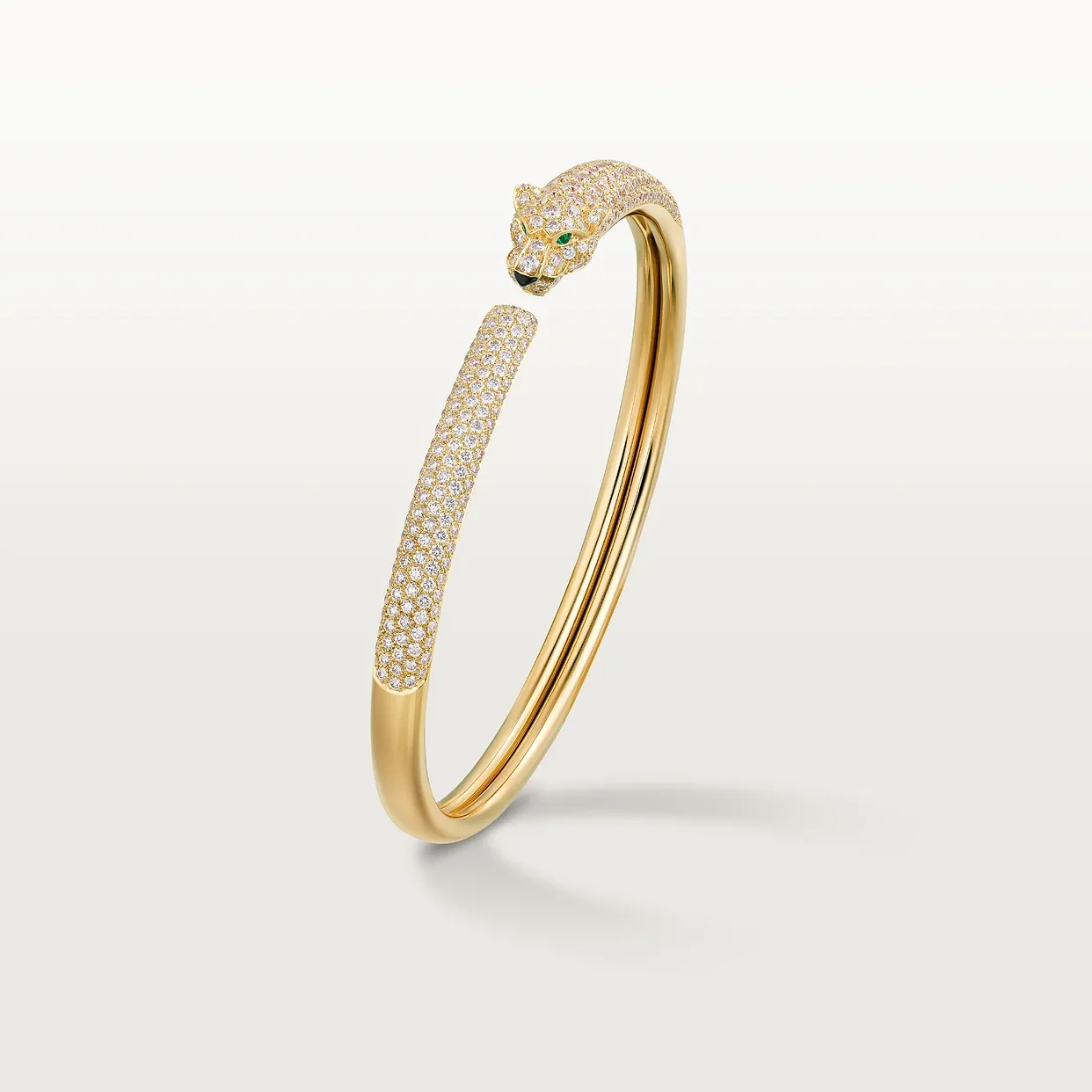 Panthère de Cartier bracelet, small model, semi-paved