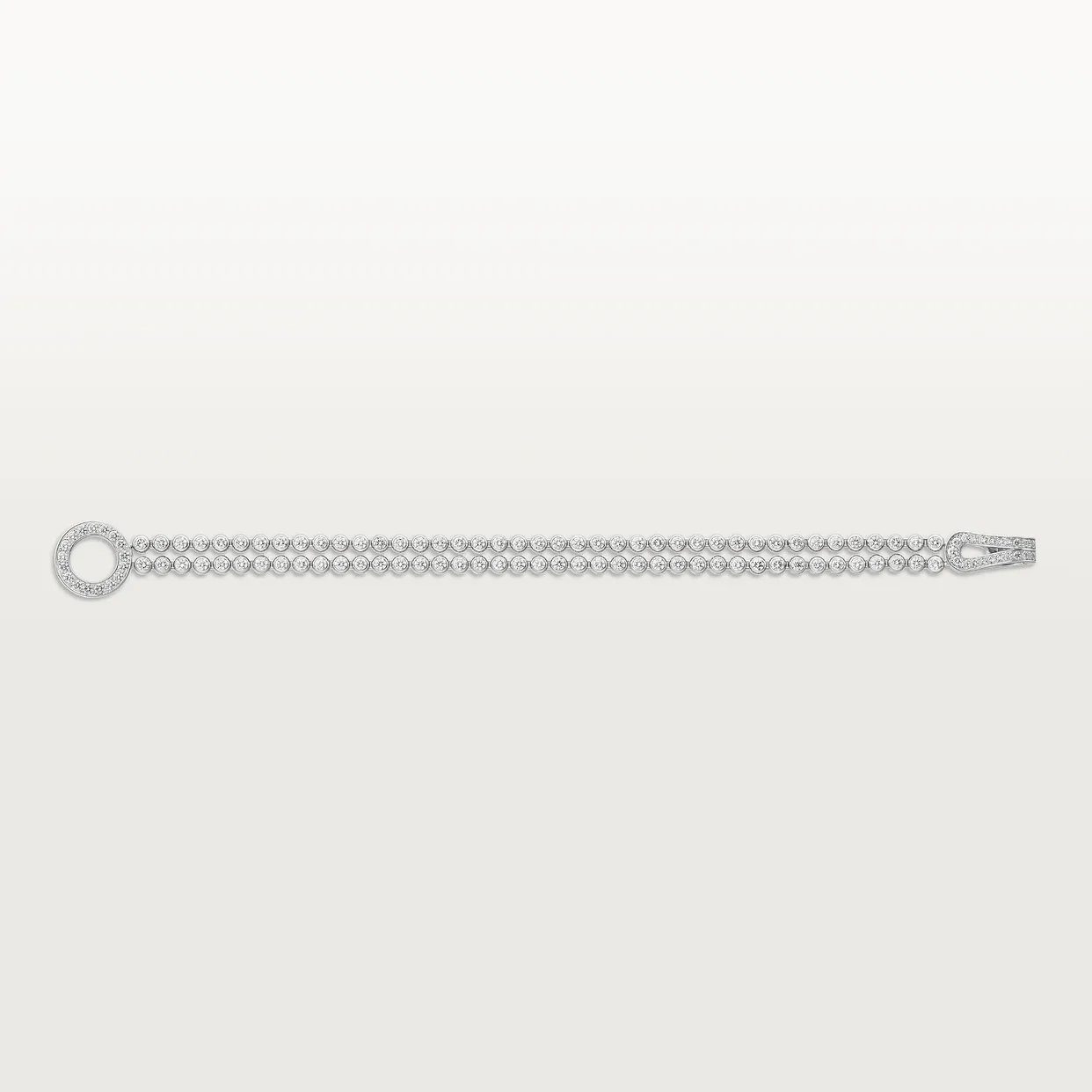 Agrafe bracelet, paved