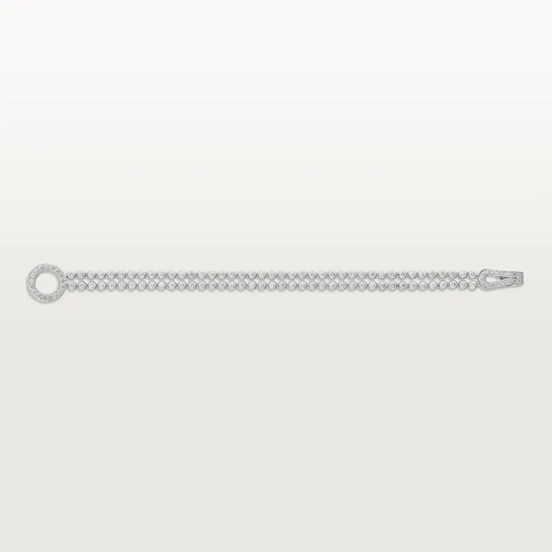 Agrafe bracelet, paved