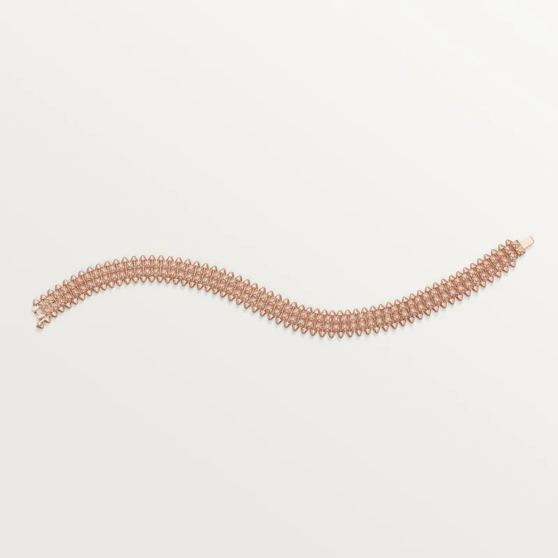 Clash de Cartier bracelet, flexible, double, paved