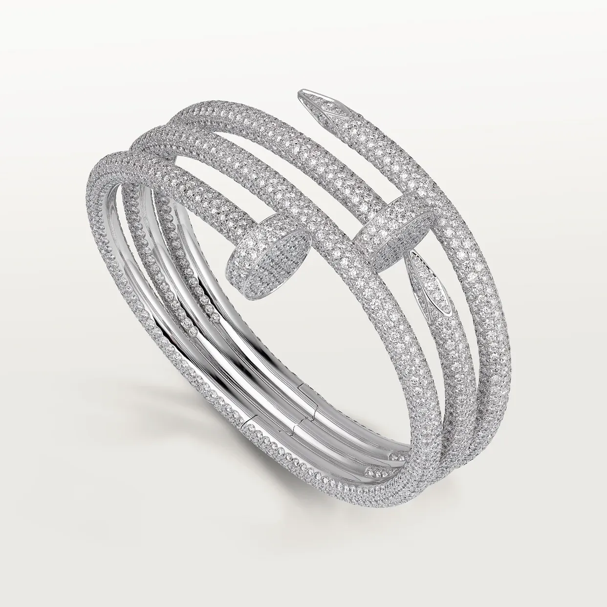Juste un Clou bracelet, double, paved