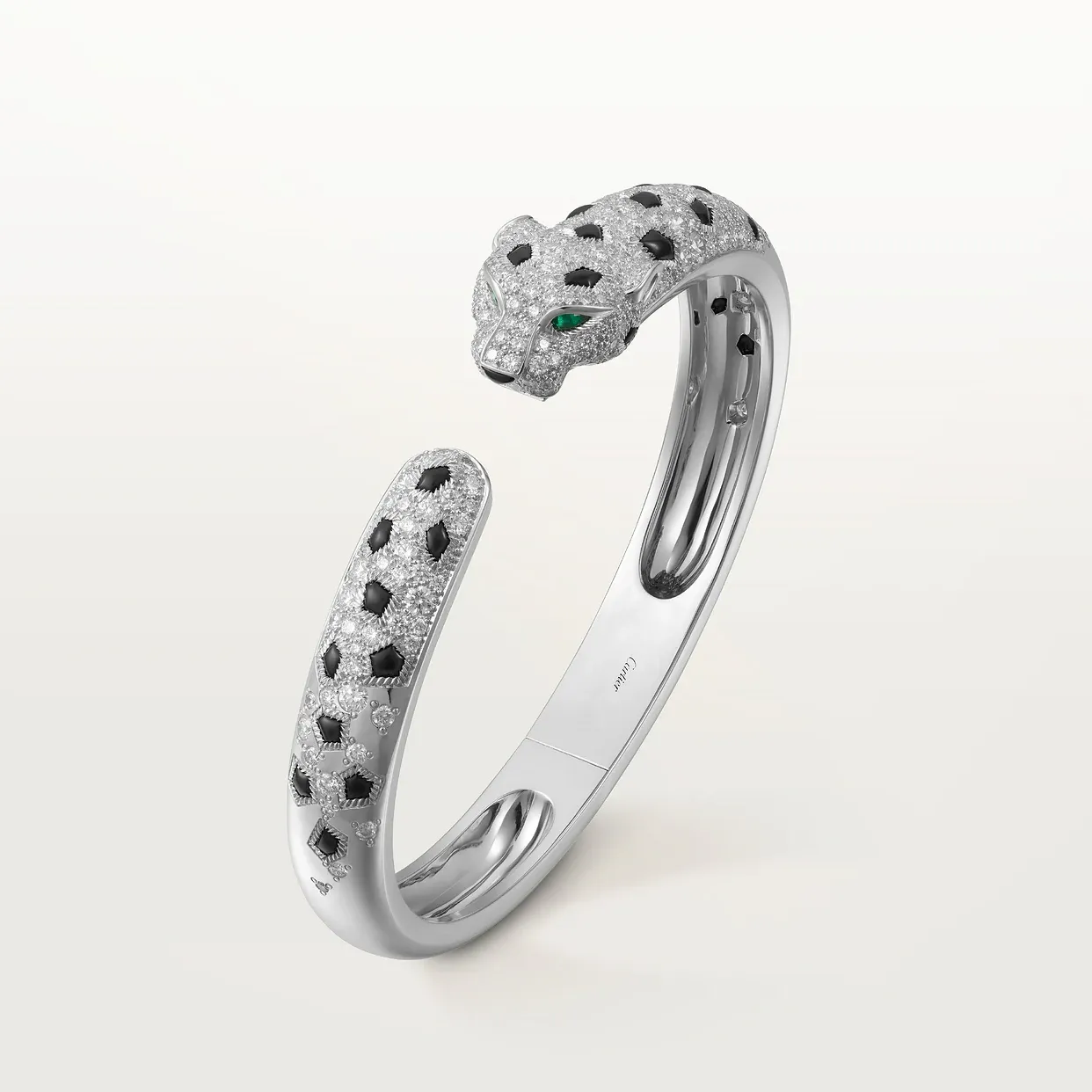 Panthère de Cartier bracelet, medium model, semi-paved