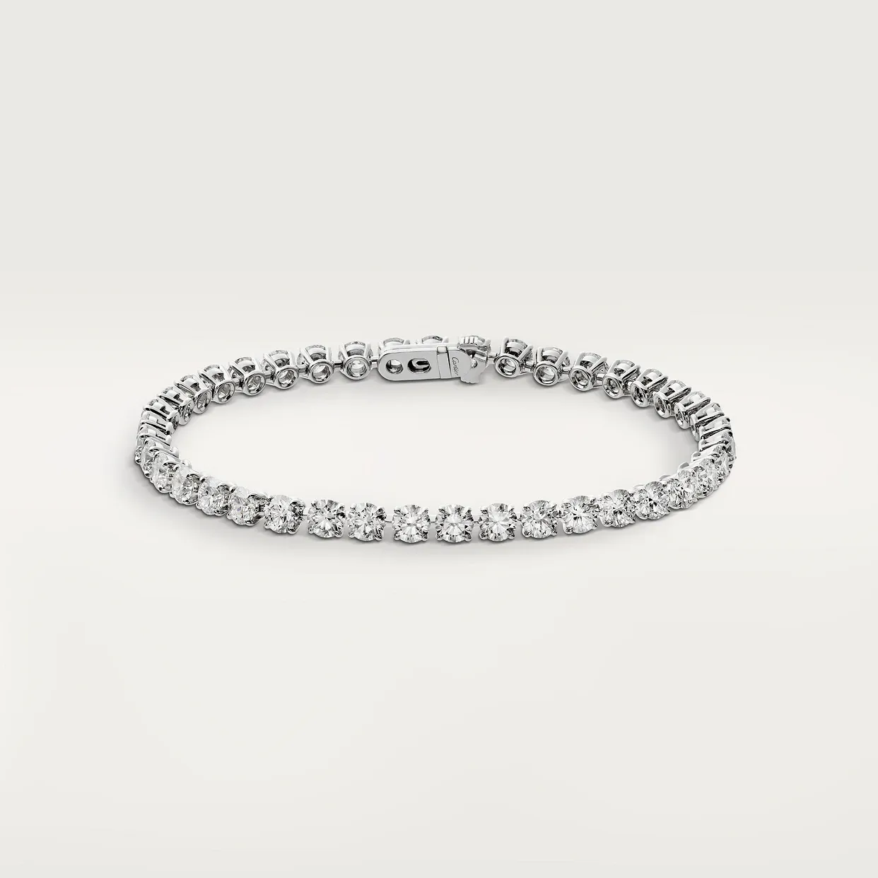 Essential Lines bracelet, brilliant-cut diamonds