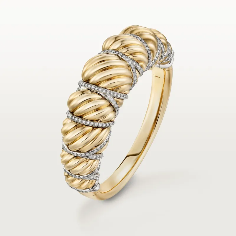 Cartier Libre Tressage bracelet, diamonds