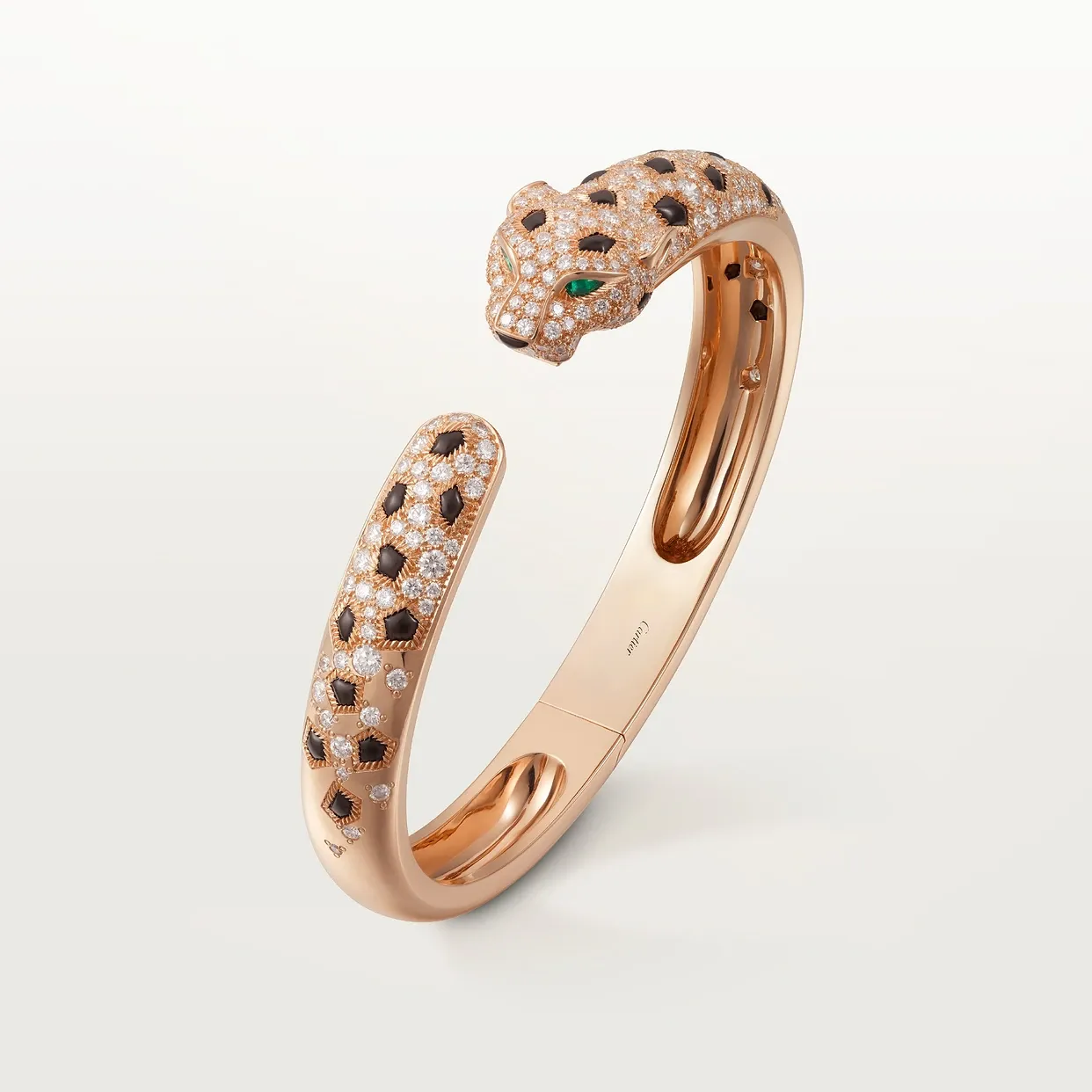 Panthère de Cartier bracelet, medium model, semi-paved