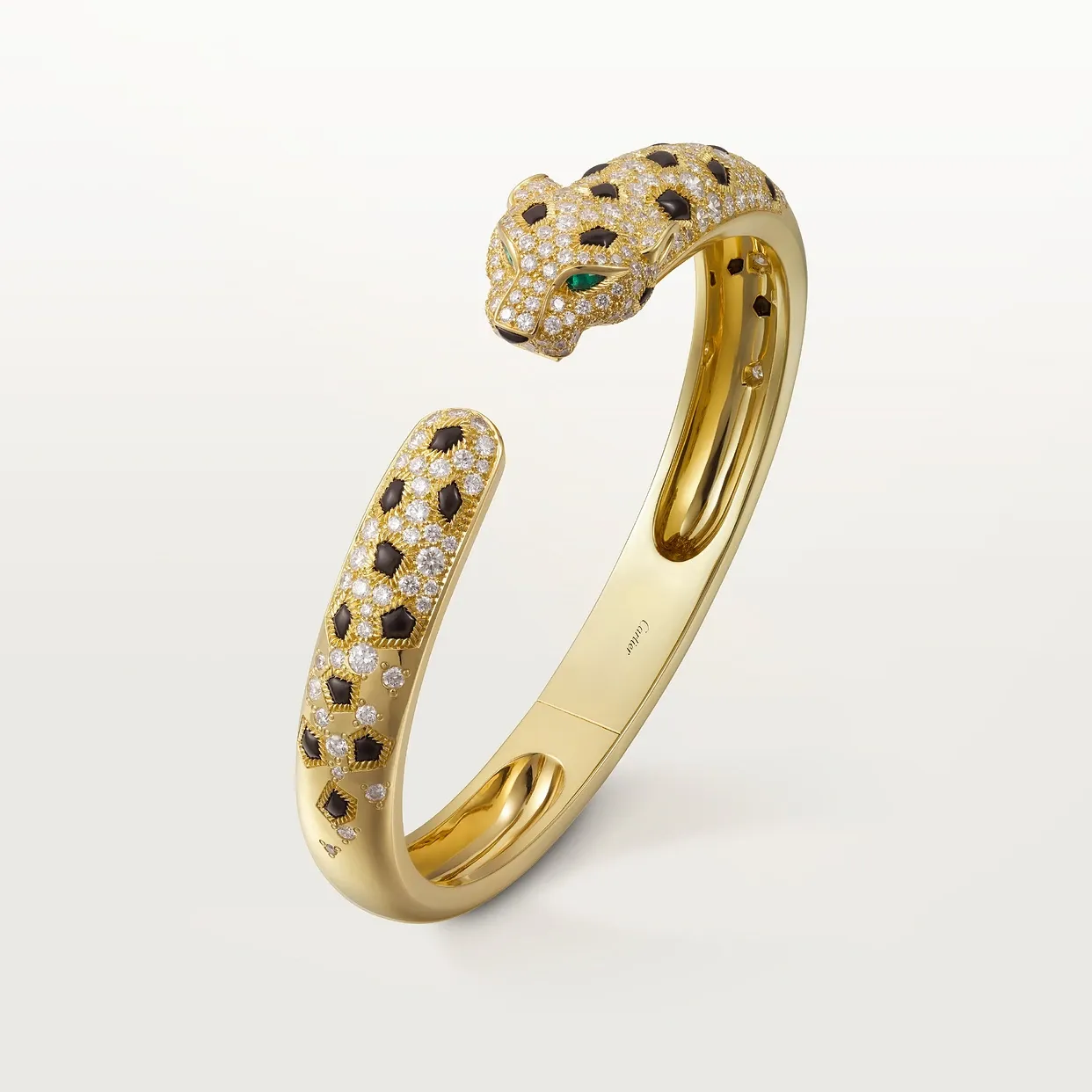 Panthère de Cartier bracelet, medium model, semi-paved