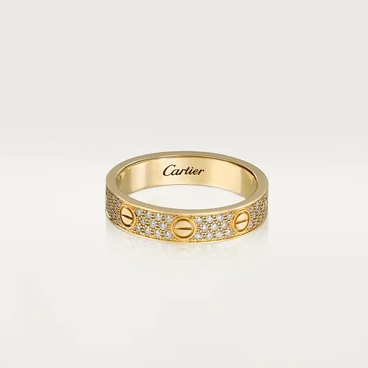 LOVE ring, small model, paved