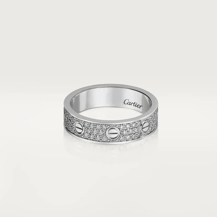 LOVE ring, small model, paved
