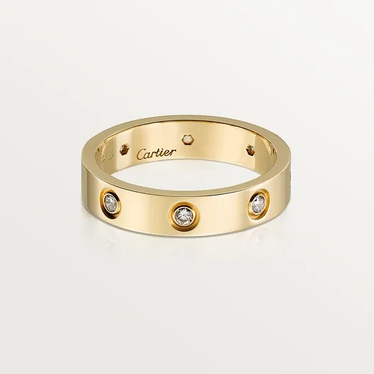 LOVE ring, small model, 8 diamonds