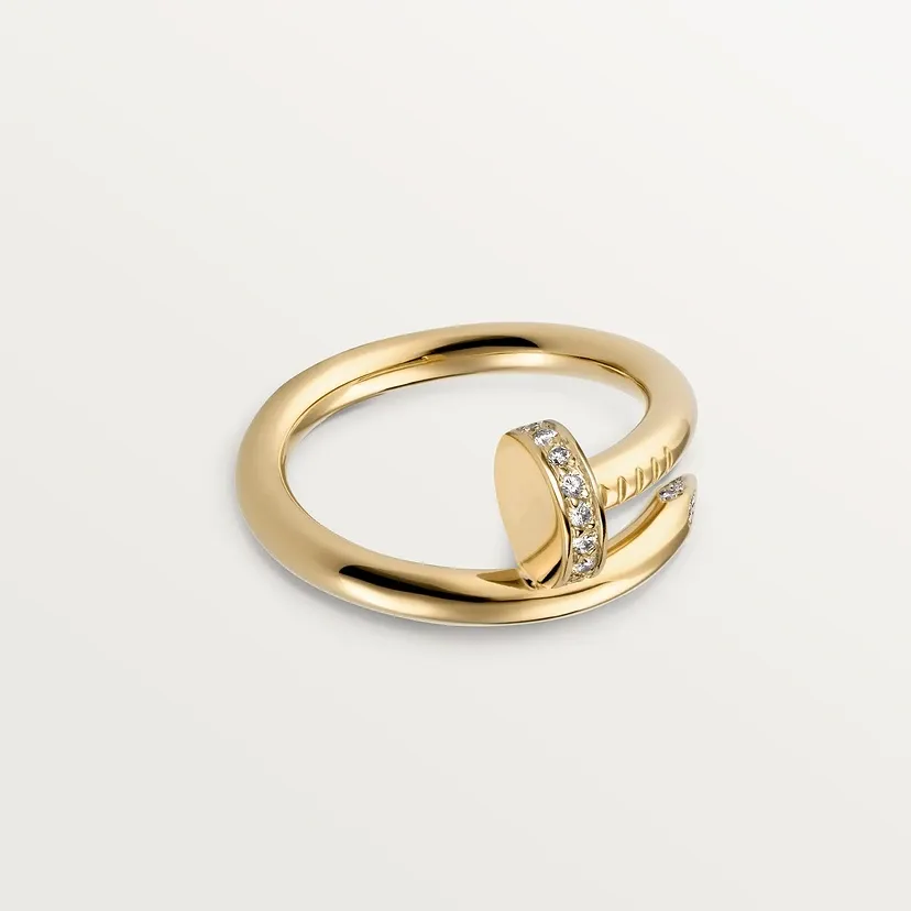 Juste un Clou ring, classic model, diamonds