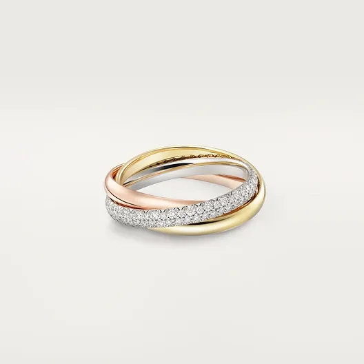 Trinity ring, small model, semi-paved