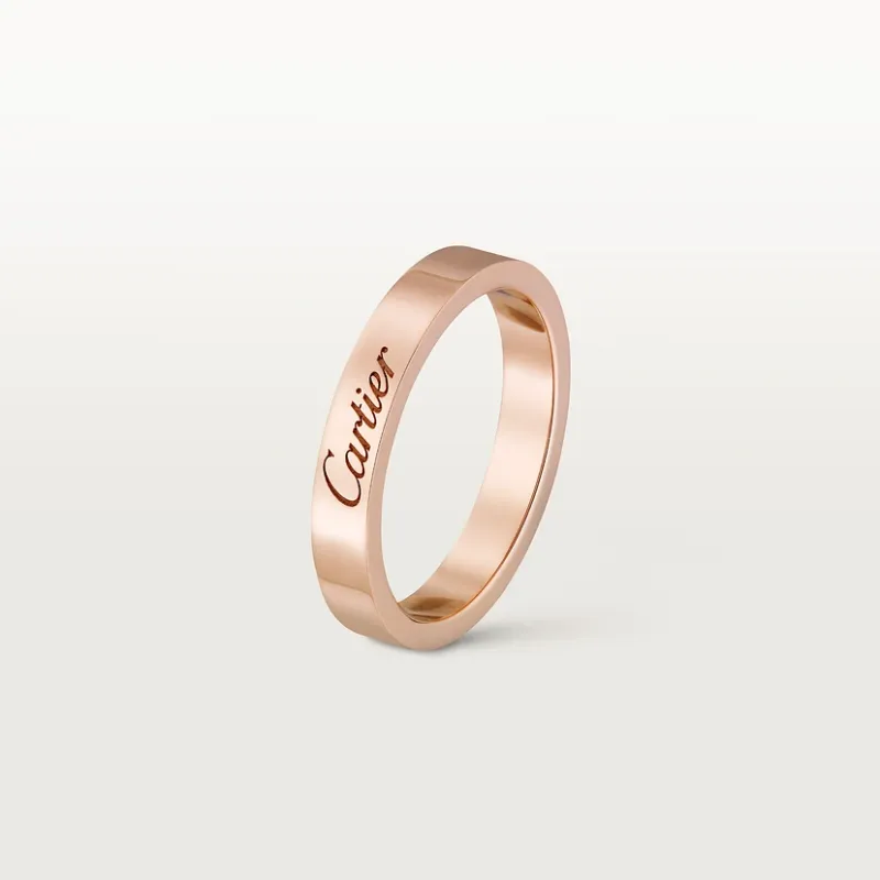 C de Cartier wedding ring, width 3 mm