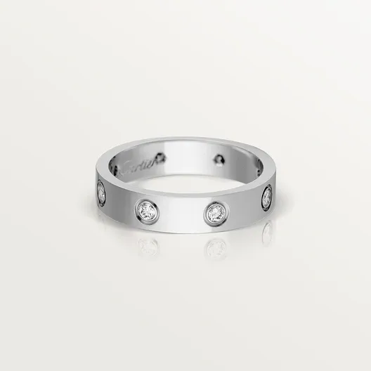 LOVE ring, small model, 8 diamonds