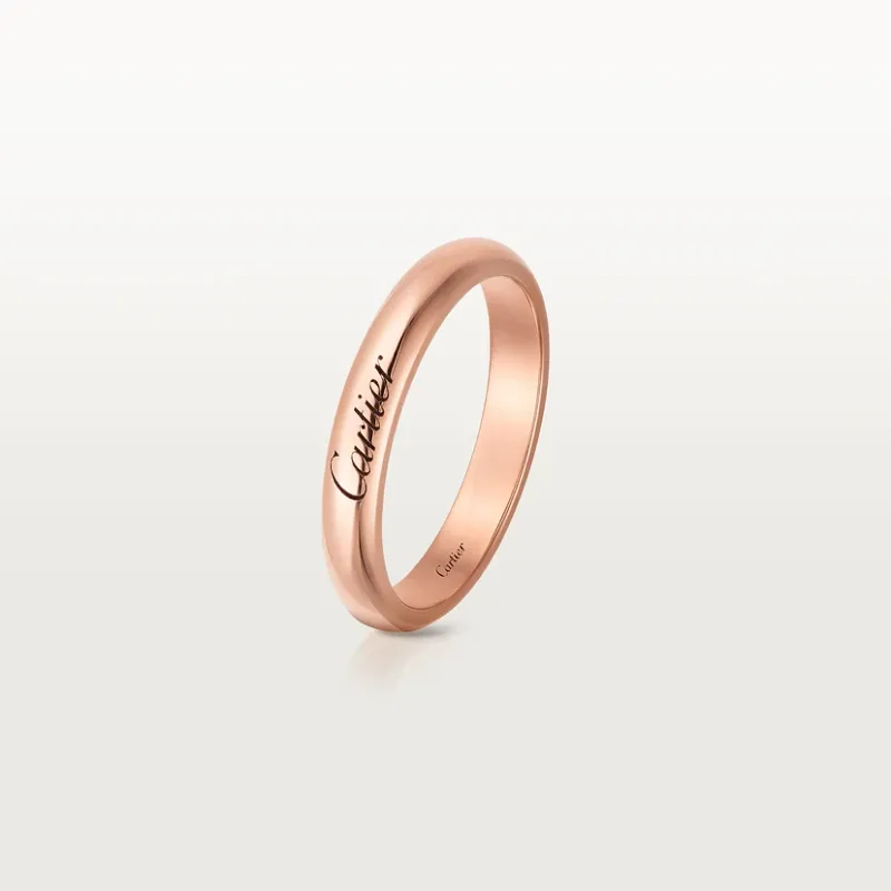 C de Cartier wedding ring, width 3 mm