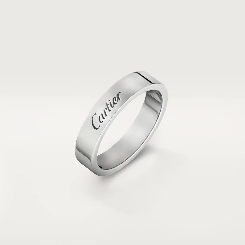 C de Cartier wedding ring, width 4 mm