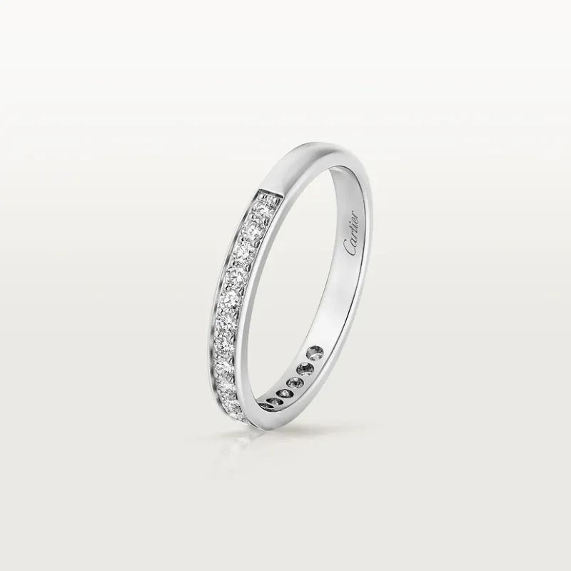 1895 wedding ring, width 2.6 mm, semi-paved