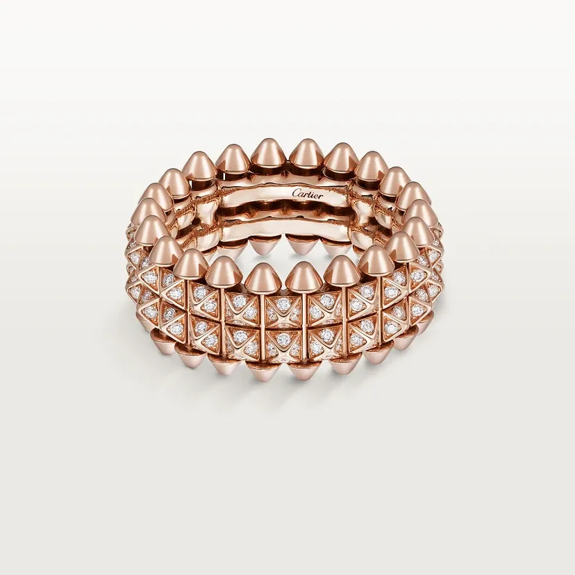 Clash de Cartier ring, double, paved