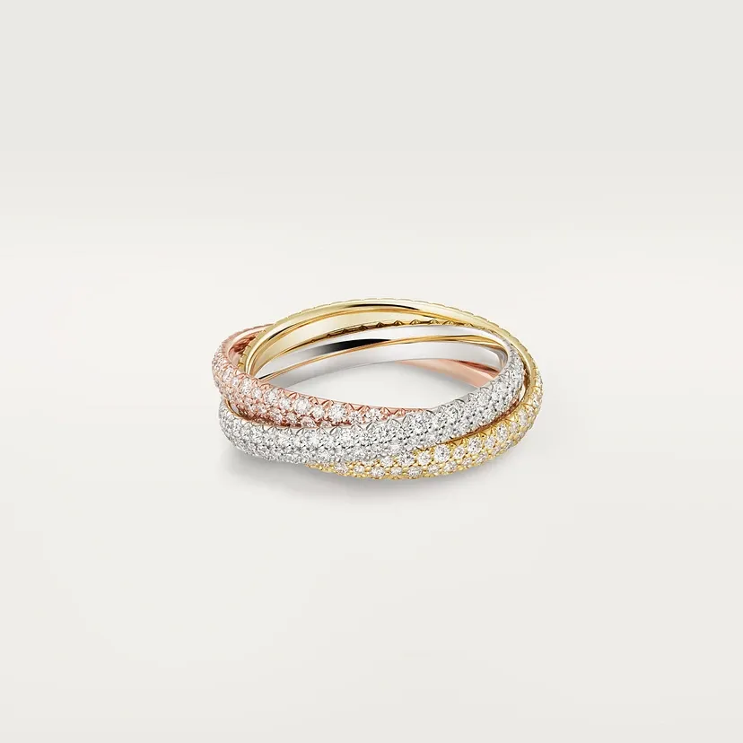 Trinity ring, small model, paved