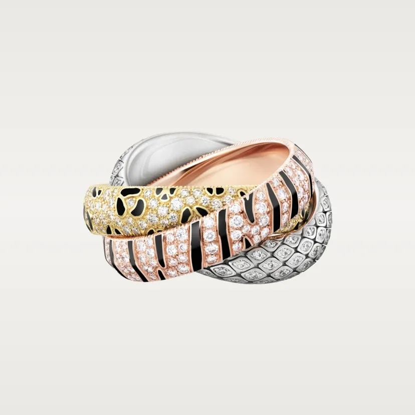 Trinity ring, lacquer, paved