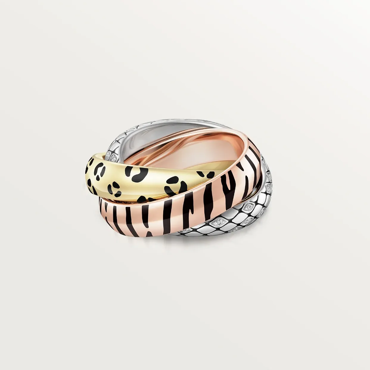 Trinity ring, lacquer, semi-paved