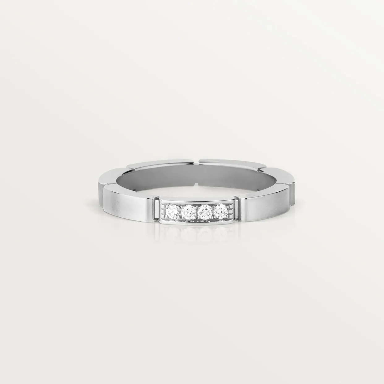 Maillon Panthère wedding ring, 4 diamonds
