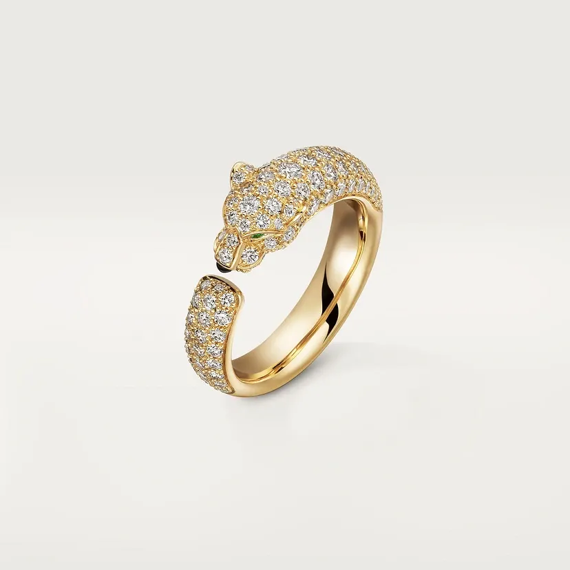 Panthère de Cartier ring, small model, paved