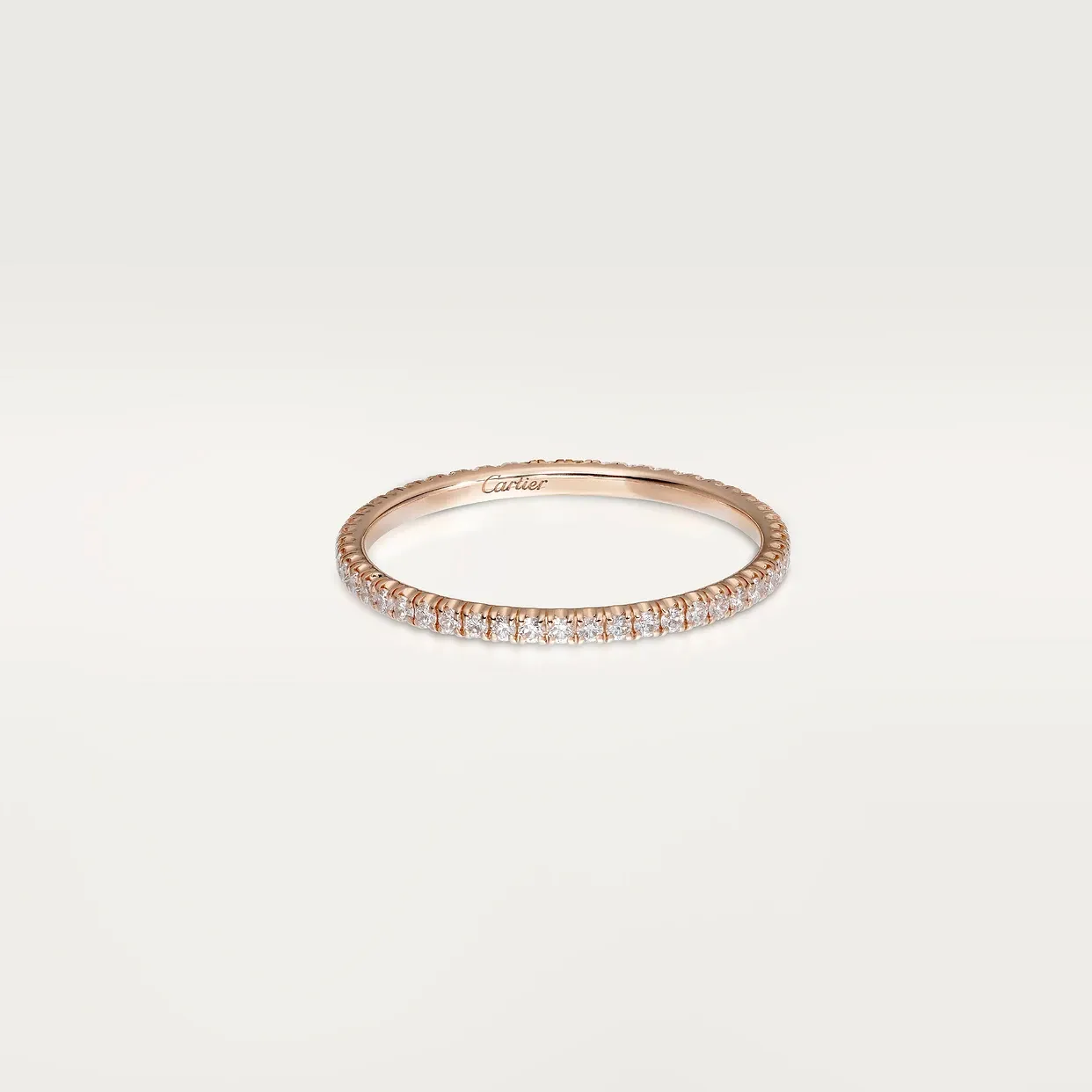 Etincelle de Cartier wedding ring, width 1.5 mm, paved