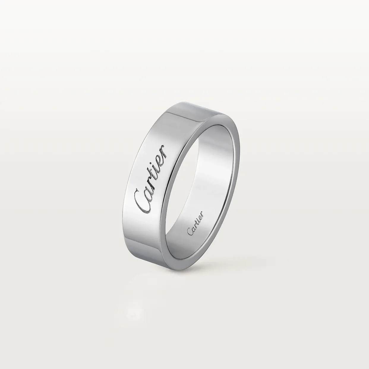 C de Cartier wedding band, 5 mm width