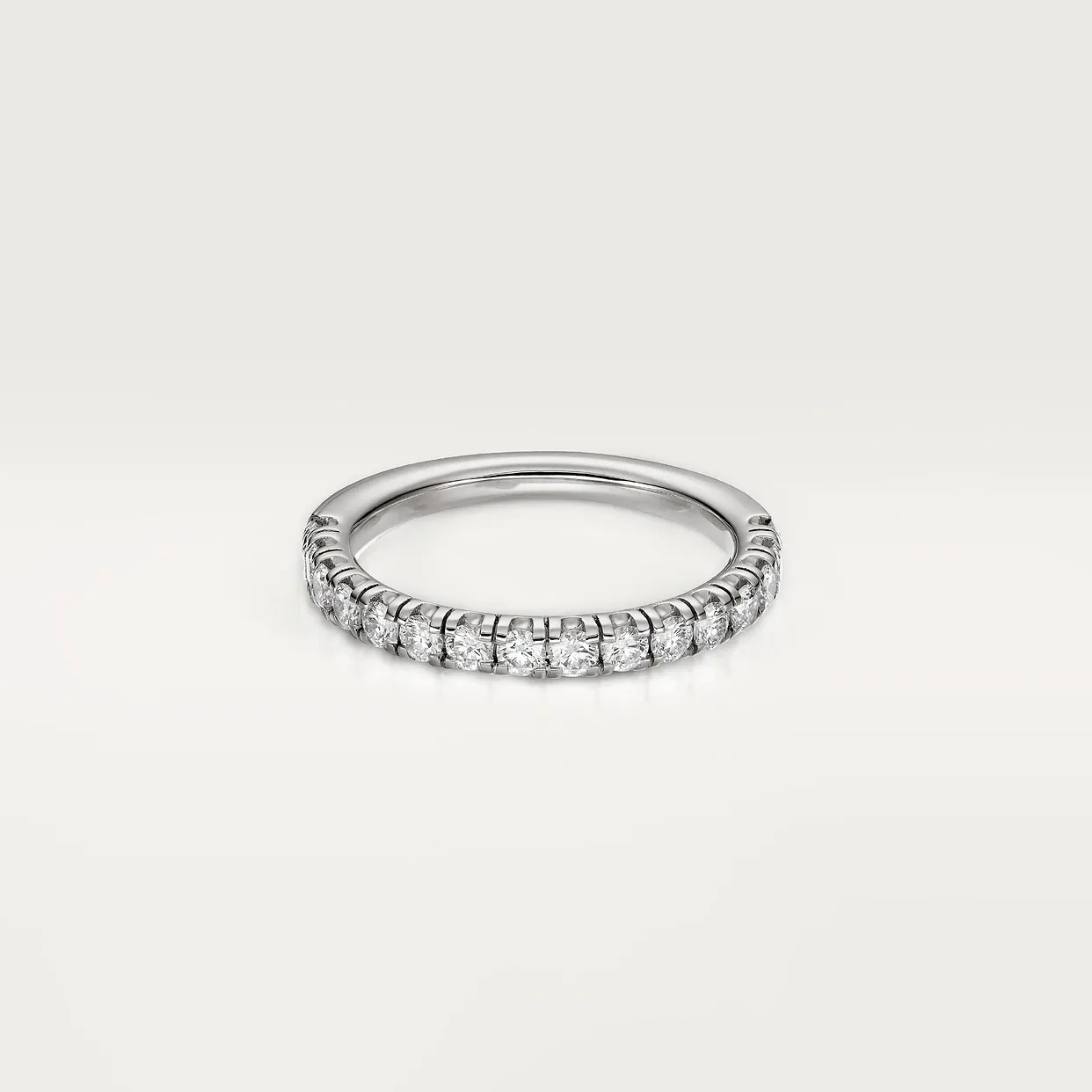 Etincelle de Cartier wedding ring, width 2 mm, semi-paved