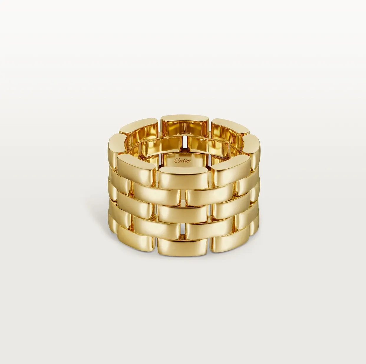Maillon Panthère ring, five rows
