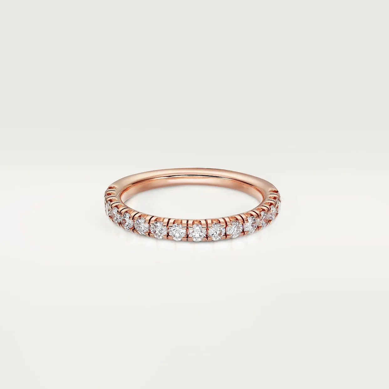 Etincelle de Cartier wedding ring, width 2.6 mm, semi-paved